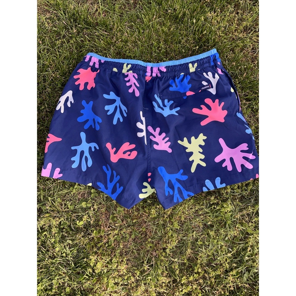 Chubbies Swim Trunk Sz XL Blue Cape Corals Bathing Suit Short 5.5" (Actual 5") - Picture 4 of 4